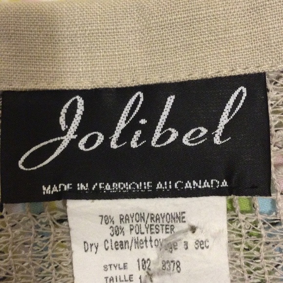 Beautiful Vintage Dress & Button up Top or "Jacket"Set by Jolibel - Picture 8 of 17